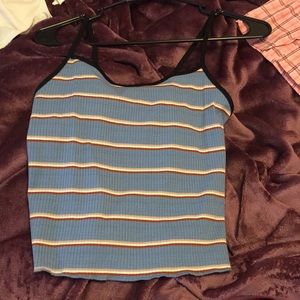 Blue striped tank